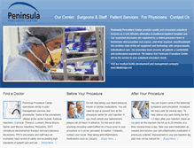 Tablet Screenshot of peninsulapc.com